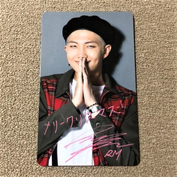 BTS Bangtan I NEED U Japan Christmas Limited Official Photocard