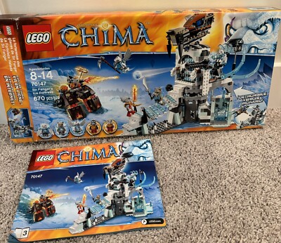 LEGO LEGENDS OF CHIMA Sir Fangar's Ice Fortress (70147) Empty Box
