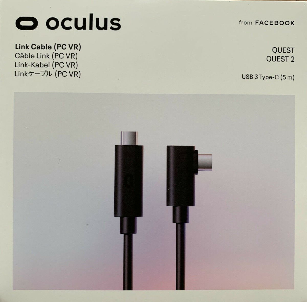 Oculus Link Virtual Reality Headset Cable for Quest 2 and Quest