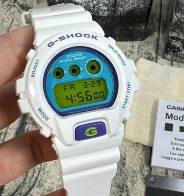 Casio G-Shock DW-6900RCS-7D Vivid White Digital Cool Gloss Color