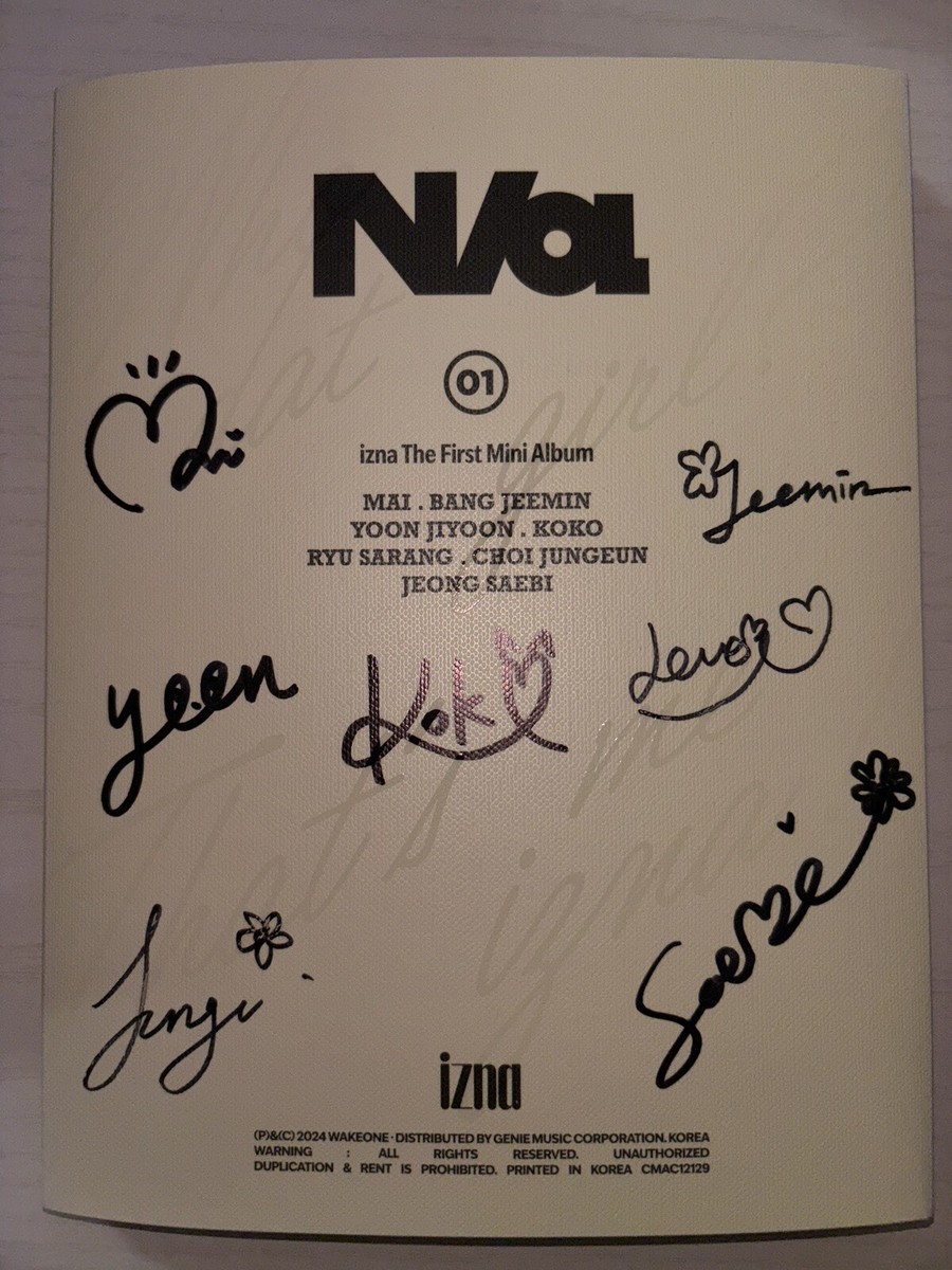 IZNA [N/a] All Member Autographed Signed Album | eBay