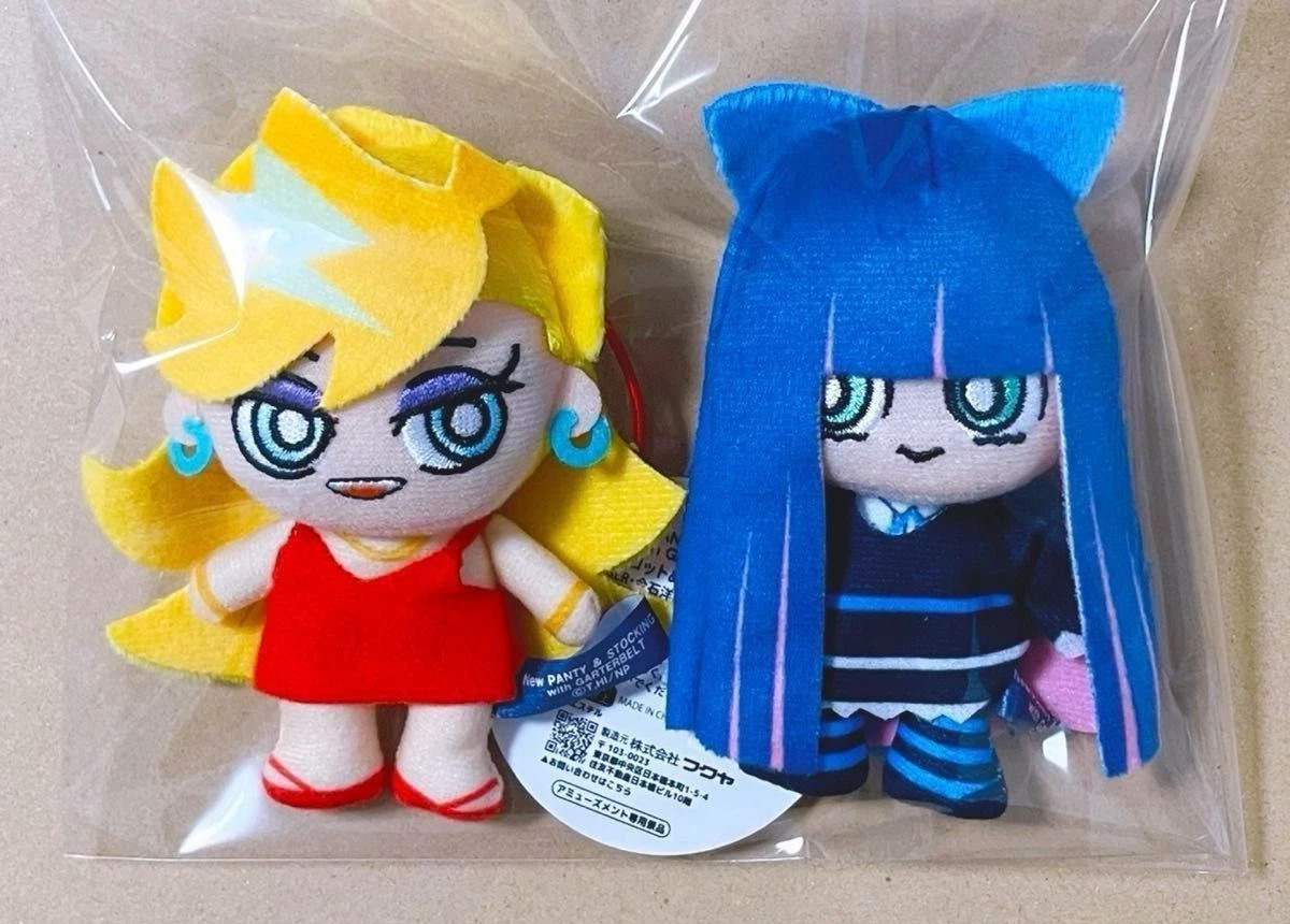 Panty & Stocking with Garterbelt Mascot Plush Doll Set 2 Gigo