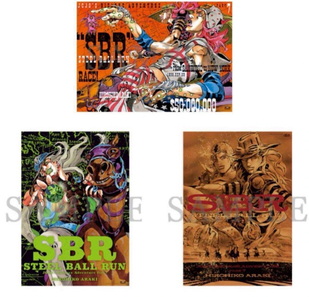 JOJO CARAVAN Art Exhibition limited part 7 STEEL BALL RUN B2