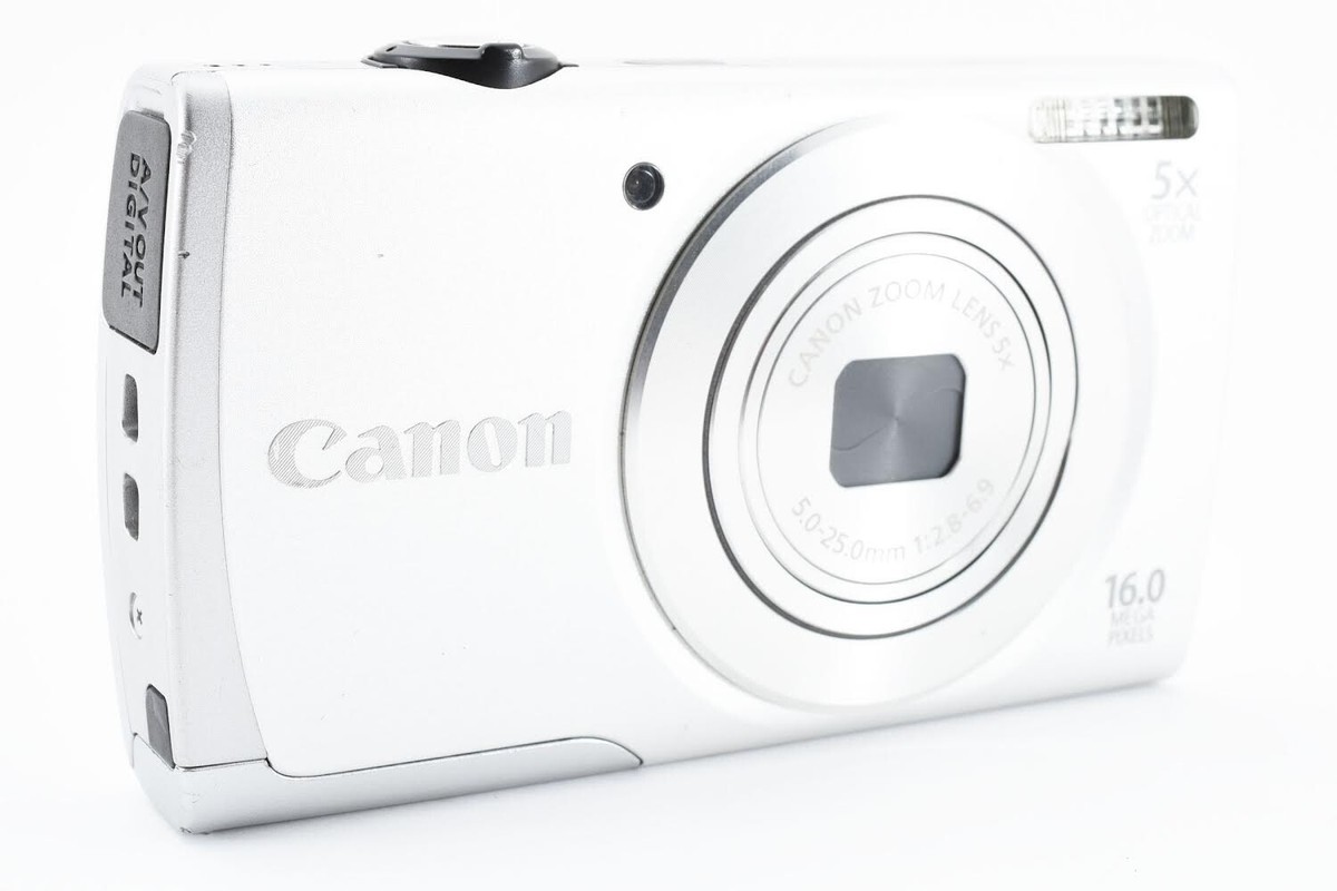 Canon PowerShot A2600 Digital Camera W. 5x Zoom Lens Black | eBay