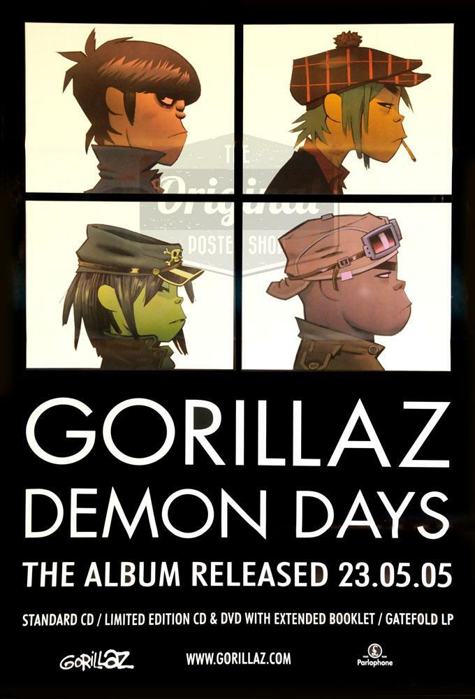 Gorillaz poster - Demon Days - 1st Generation reprint | eBay