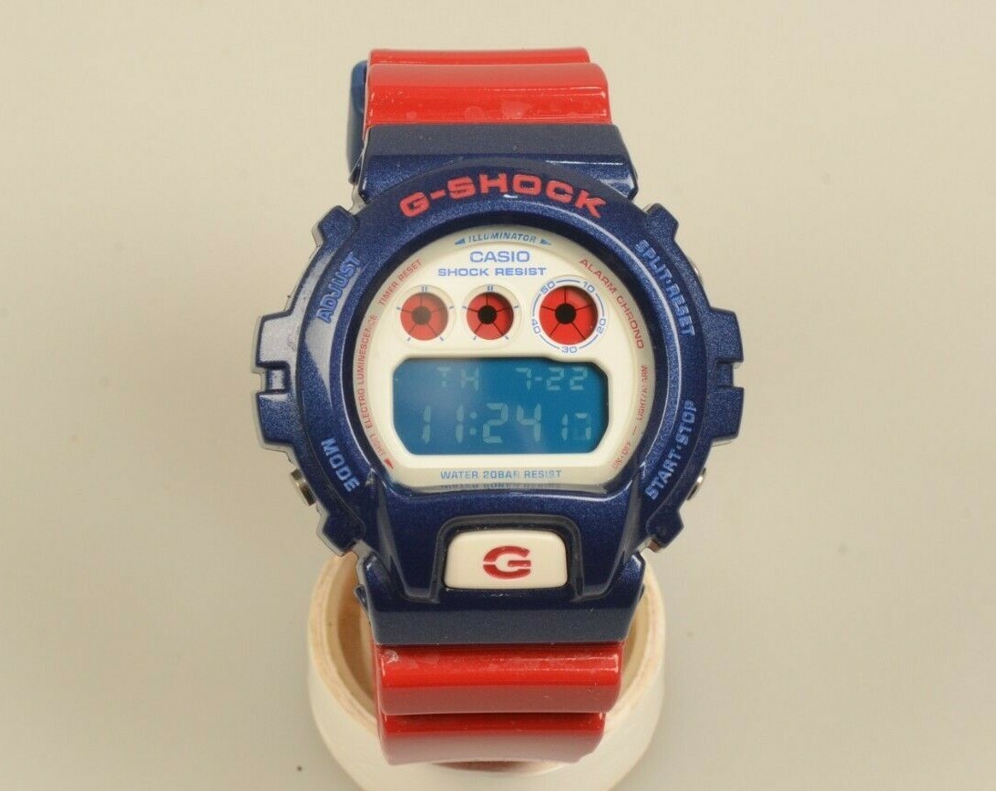 Casio G-SHOCK DW-6900AC (DW-6900) Limited Edition Red Blue White