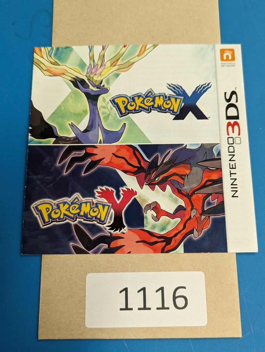 Pokemon X Pokemon Y - 3DS DS - Manual Only **NO GAME! | eBay