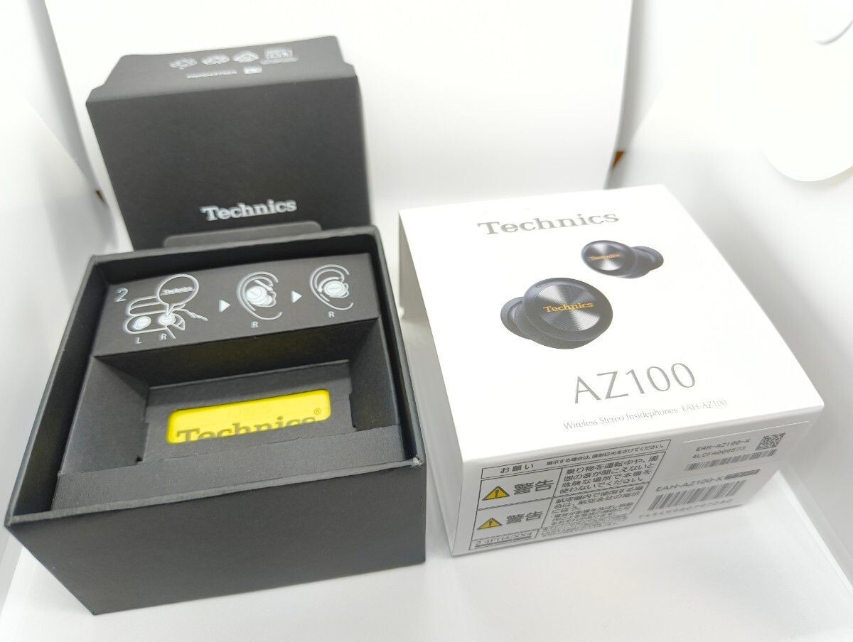 中古/左耳のみ/Technics EAH-AZ100-K/ブラック/左のみ/黒ナ Technics