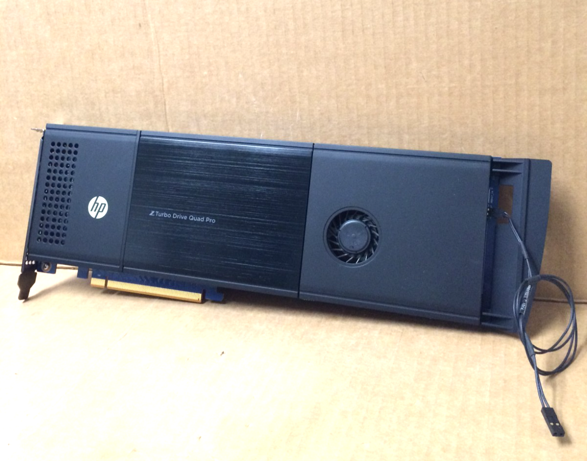 HP Z Turbo Drive Quad Pro PCIe NVMe SSD Adapter P/N: 841969-001