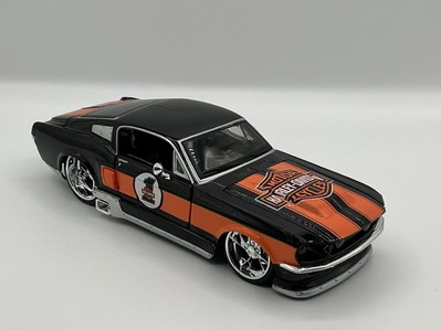 1967 Ford Mustang Gt Harley-Davidson Custom ORANGE/BlACK 1:24