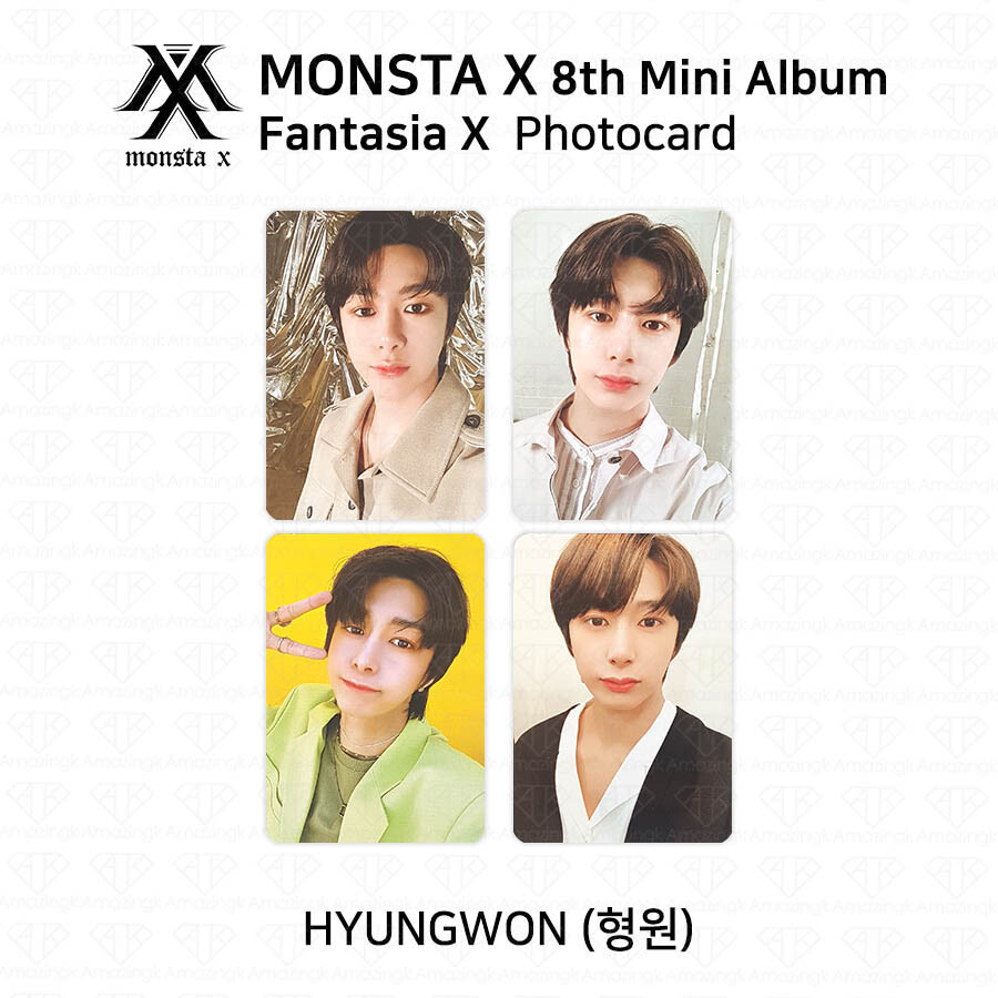 MONSTA X 8th Mini Album Fantasia X Offcial Photocard Photo Card