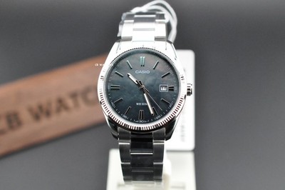 Casio MTP-1302DS-1A Mens 50M WR Watch Stainless Steel mother of