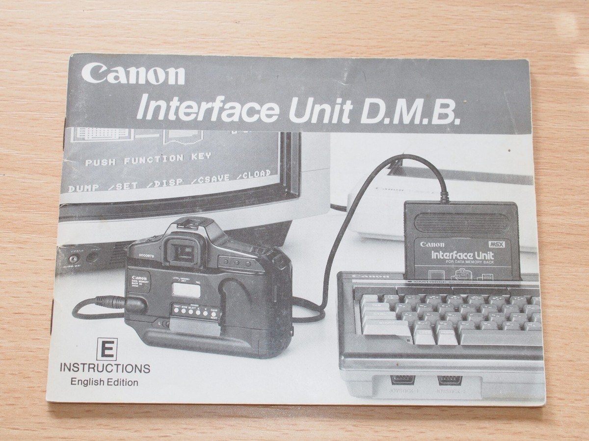 フィルムカメラ Canon Interface Unit D.M.B MSX フィルムカメラ Canon