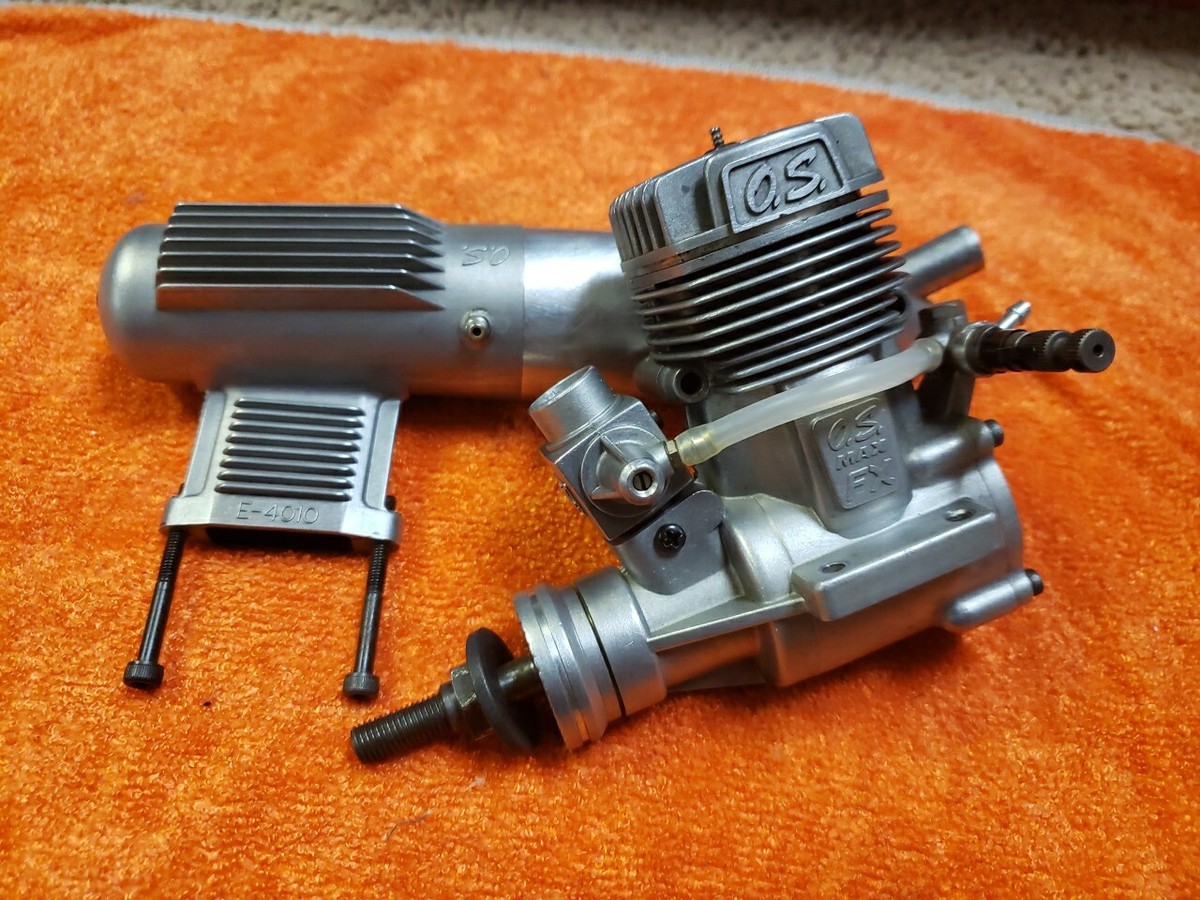 ラジコン飛行機 エンジン OS MAX FX 91 マフラー付き ラジコン飛行機