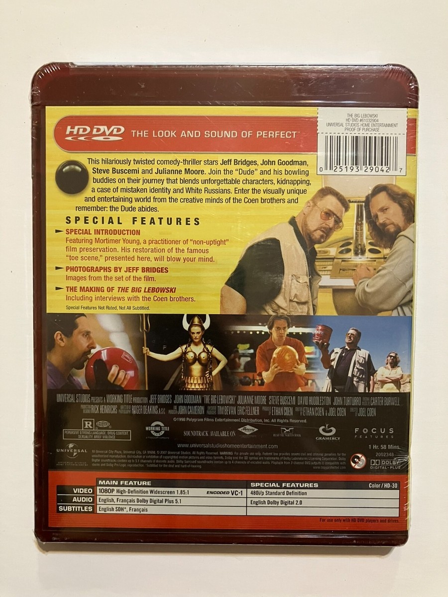 The Big Lebowski Jeff bridges John Goodman HD-DVD New Sealed