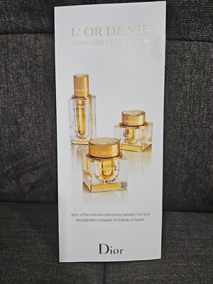 Dior L'or de vie Skincare Collection 3pc sample sachet, La Creme