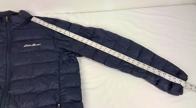 Eddie Bauer Down Jacket Men's TXL Navy Blue Puffer #W3431 | eBay