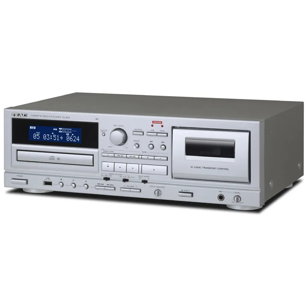 TEAC AD-850-SE cassette deck CD player USB Memory Recording