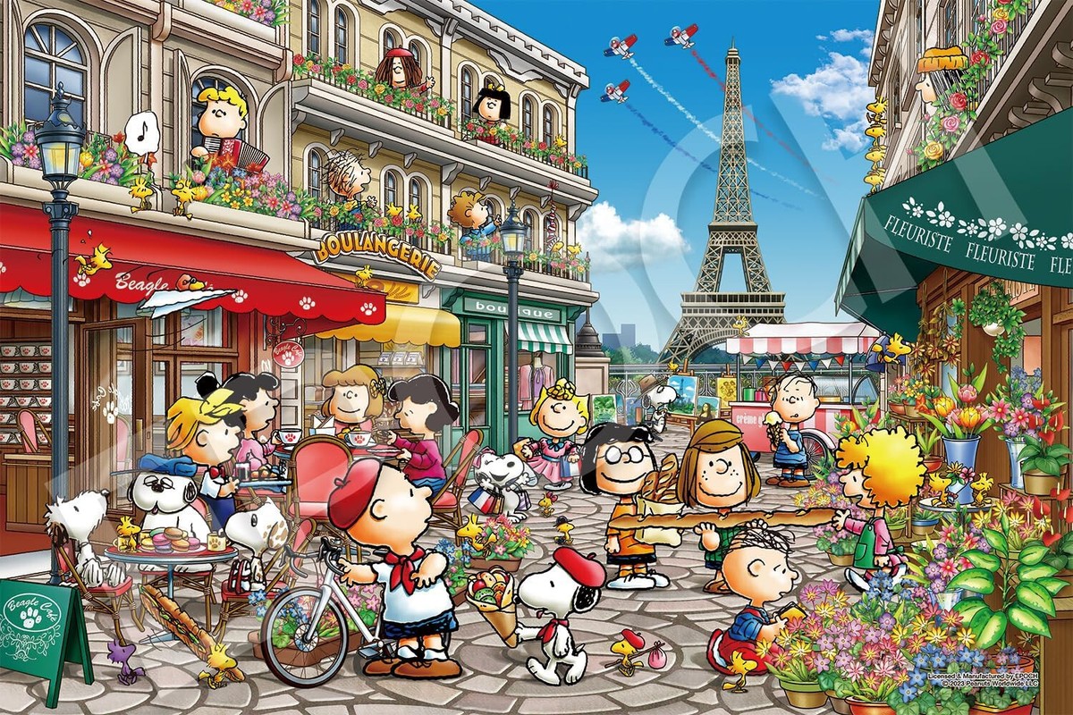 Jigsaw Puzzle Peanuts Snoopy in Paris 1000 pieces Epoch Japan 12