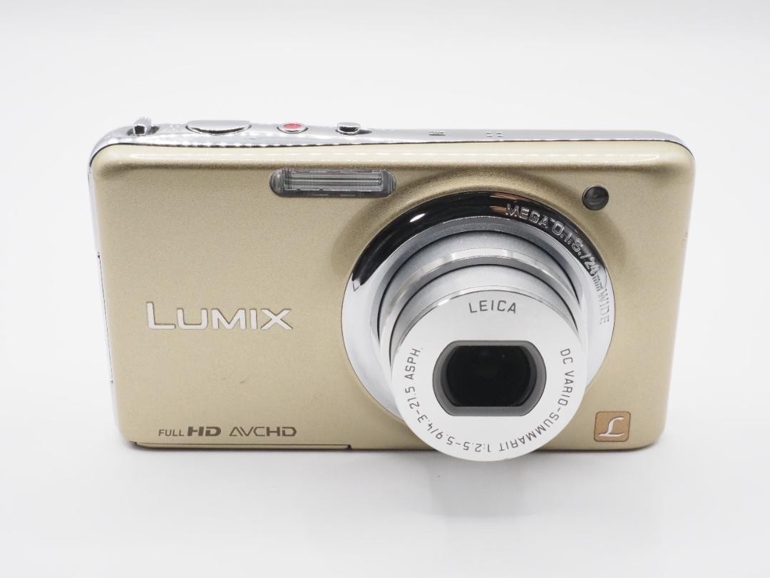 Panasonic Lumix DMC-FX77 Gold 24mm Wide 12.5MP Digital Camera