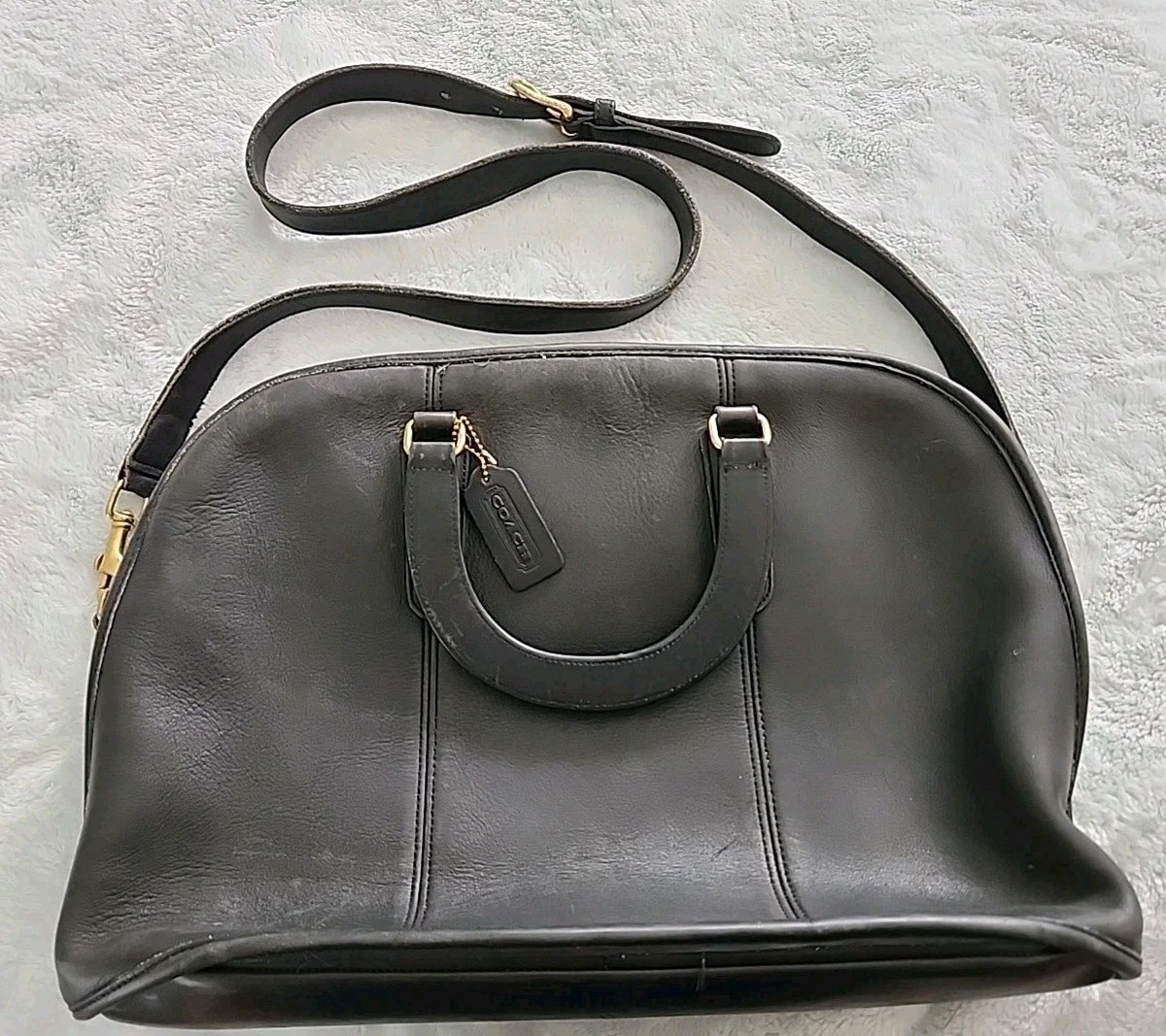 Vintage Coach 5290 XXL Bancroft Rounded Top Briefcase Bag Black