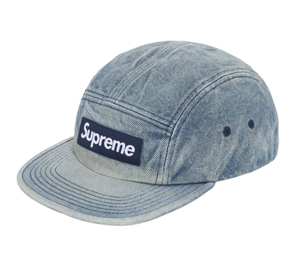 Supreme Washed Chino Twill Camp Cap denim FW25 | eBay
