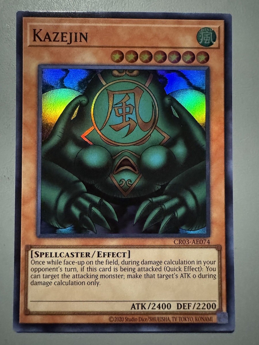 YUGIOH KAZEJIN (EFFECT MONSTER) ASIA ENGLISH EDITION CR03-AE074