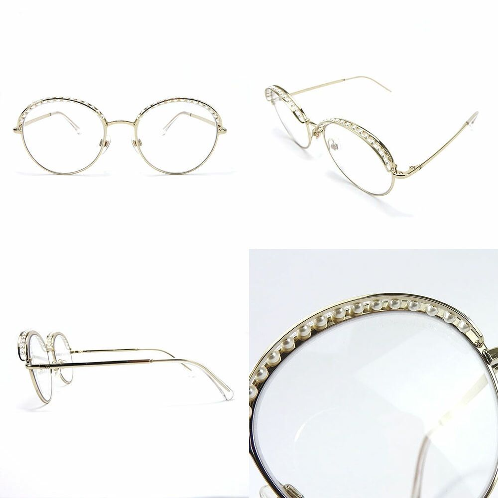 CHANEL サングラス パール 4247-H メタル ピンク ココマーク CHANEL
