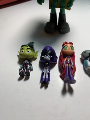 TEEN Titans GO Deluxe SIX Pack 6 MINI Figure SET Missing Original