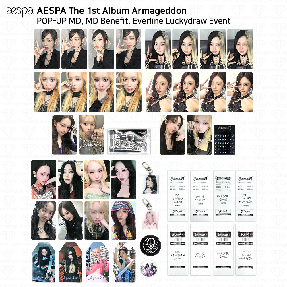 Aespa Armageddon Offline POP UP MD Benefit Everline Luckydraw