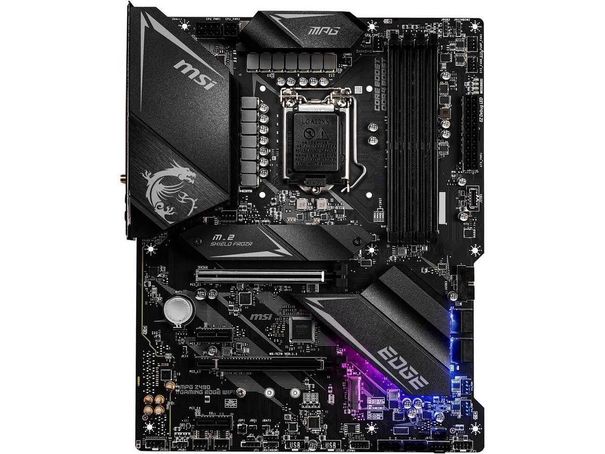 MSI MPG Z490 GAMING EDGE WIFI LGA 1200 Intel Z490 SATA 6Gb ATX