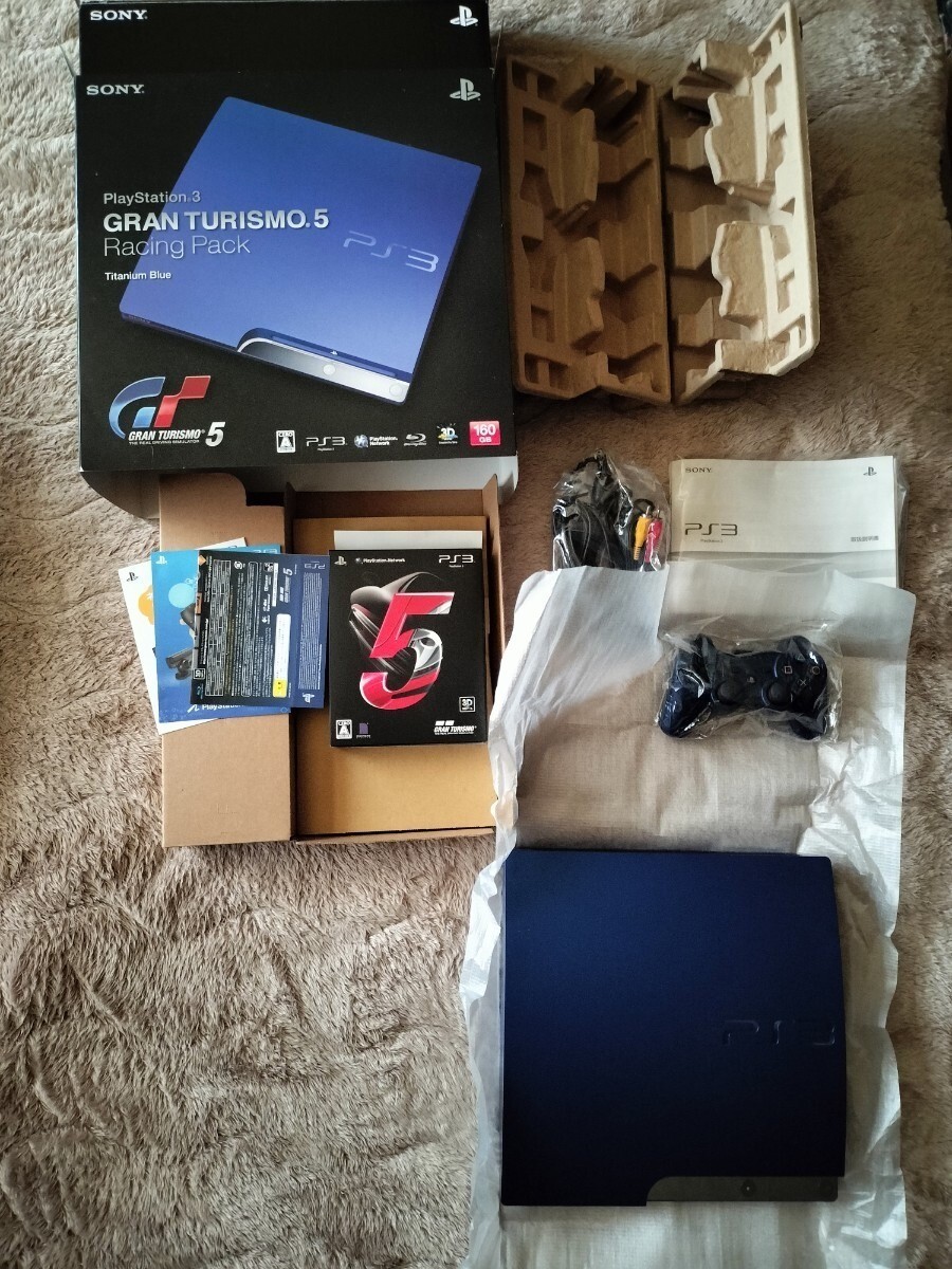 PlayStation3 PS3 GRAN TURISMO5 RACING PACK Model Titanium Blue