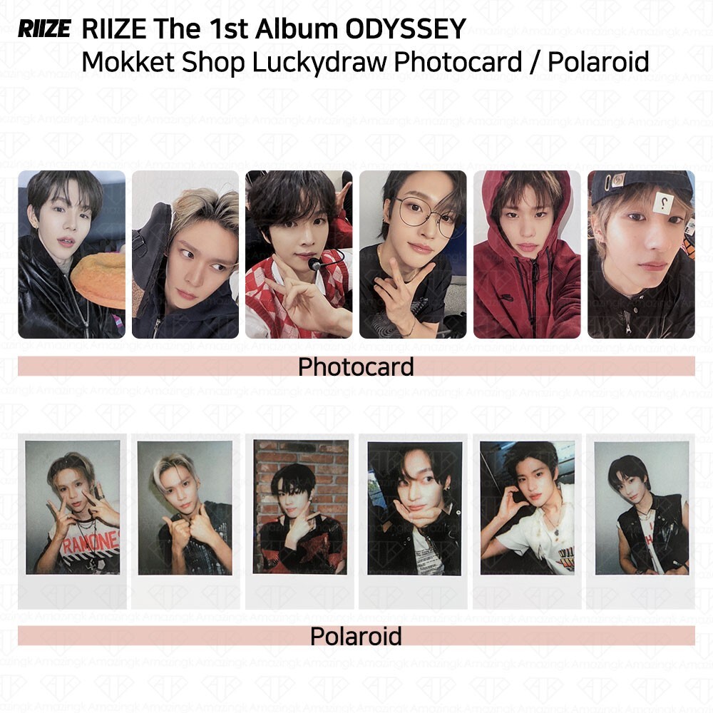 RIIZE The 1st Album ODYSSEY Mokket Shop Luckydraw Event Photocard