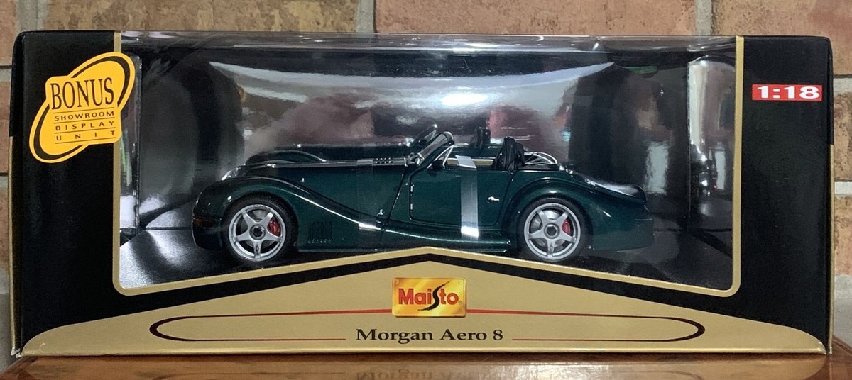 MORGAN AERO 8 - GREEN MAISTO PREMIERE EDITION 1:18 SCALE RARE RARE