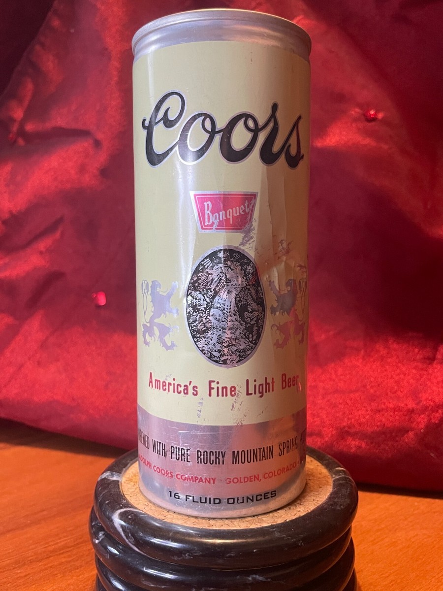 Coors Banquet Light Beer | Vintage 16 oz Pull Tab Can | Golden, CO
