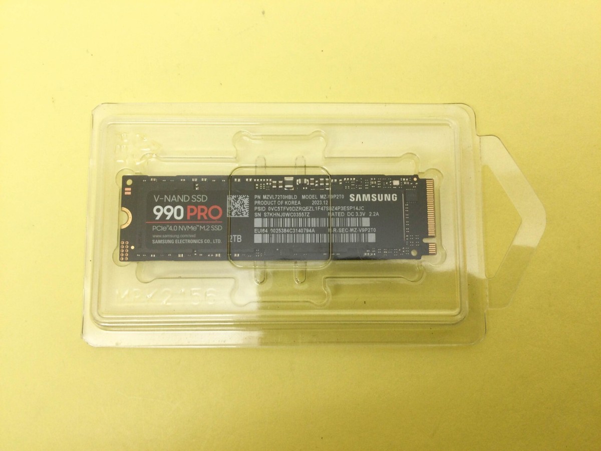 Samsung 990 PRO 2TB M.2 NVME PCIE 4.0 V-NAND Internal SSD MZ