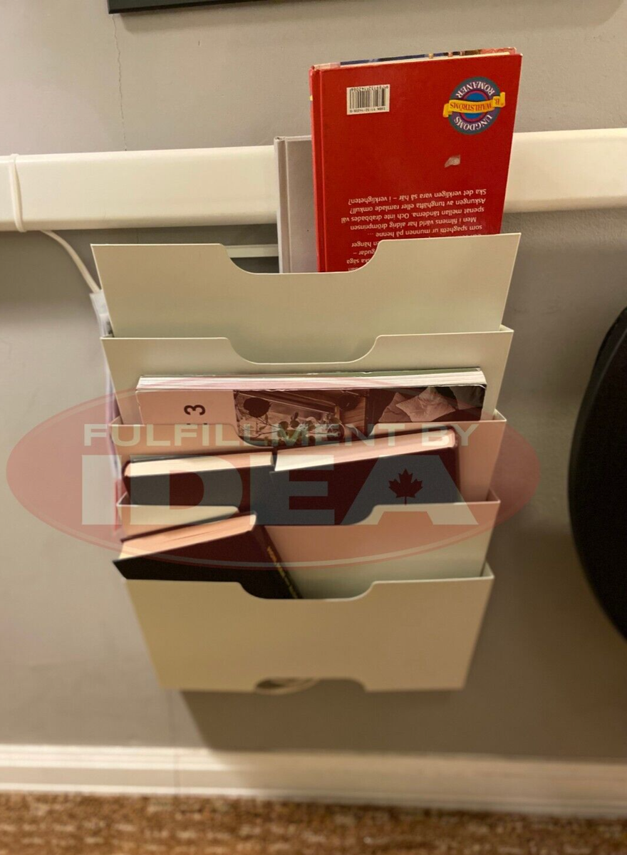 Brand New IKEA KVISSLE White Wall Magazine Rack 901.980.30 | eBay