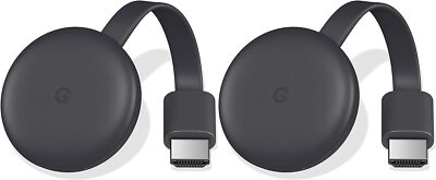 2 Pk Google Chromecast (3rd Generation) - Media Streamer GA00439