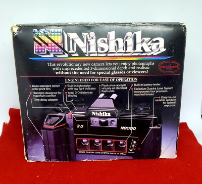 Brand New Nishika N8000 35 mm Quadrascopic Stereo 3D Lenticular