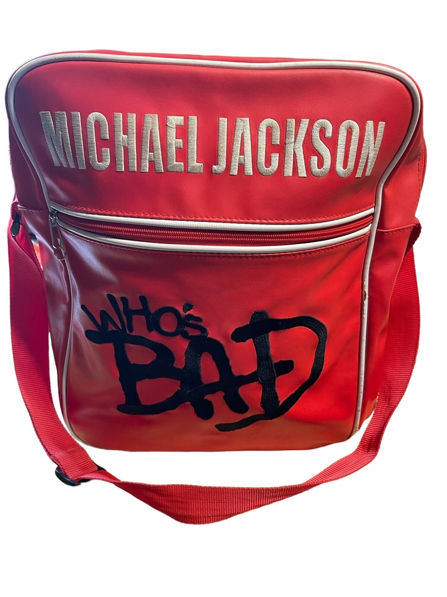 Michael Jackson Memorabilia Who's Bad Bag Red Vinyl Official