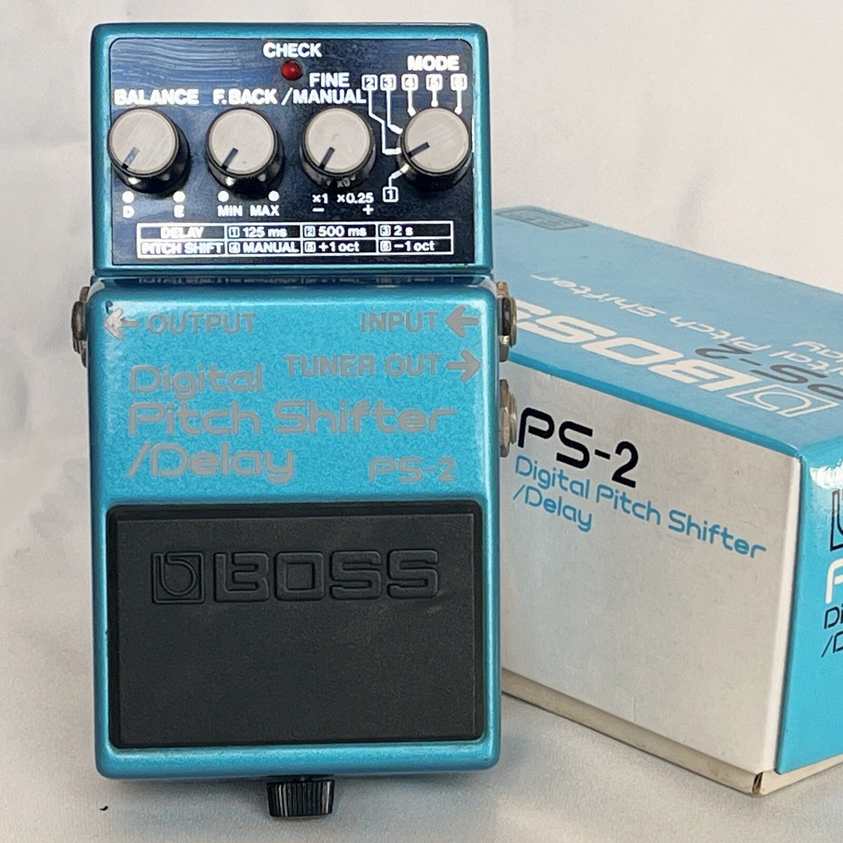 BOSS PS-2 Digital Pitch Shifter Delay 1993 W/Box Vintage From