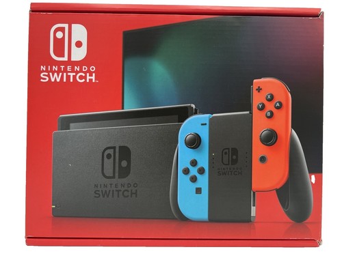 NEW Nintendo Switch Console with Neon Blue and Neon Red Joy Cons