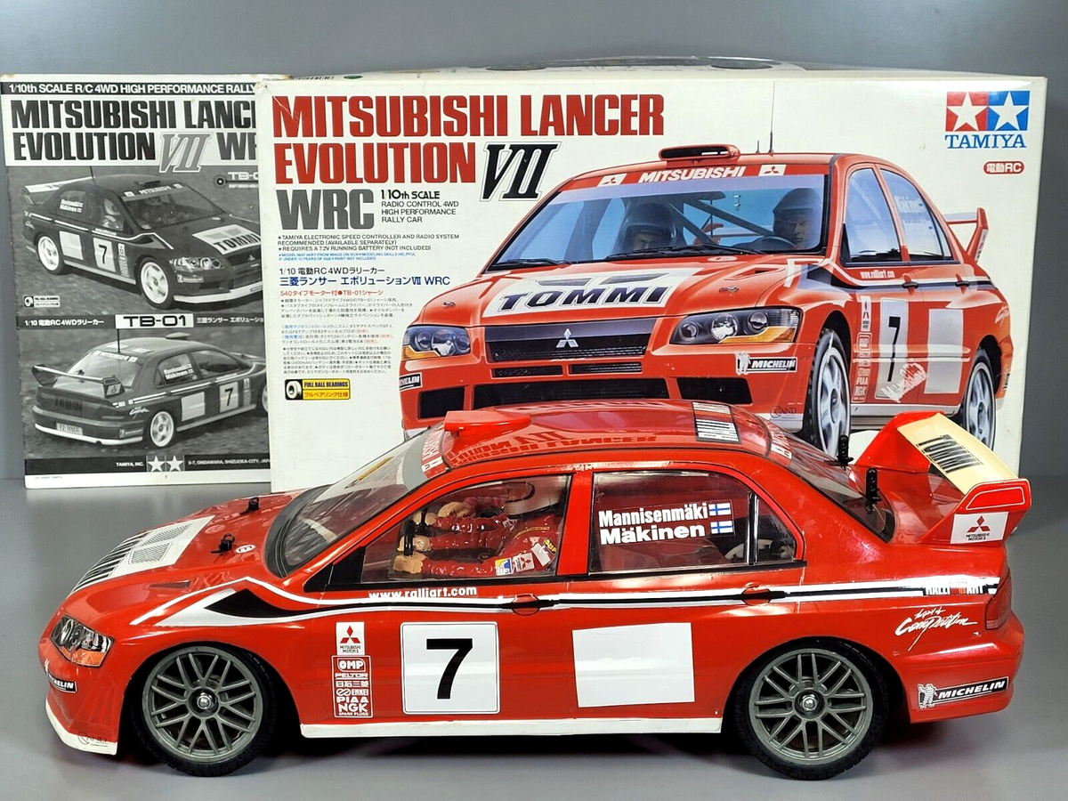 Tamiya 1/10 R/C Mitsubishi Lancer Evolution EVO 7 VII WRC TB-01