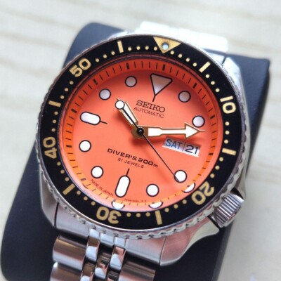SEIKO DIVER SKX011 7S26-0020, Orange Boy, 200m W/P, Automatic