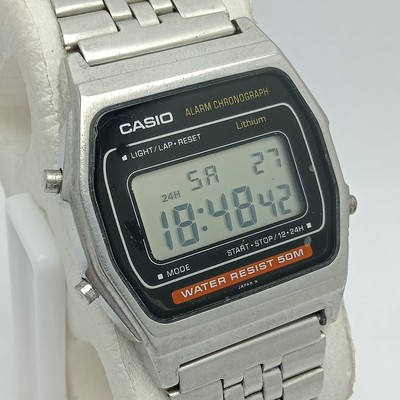 Casio Lithium W34 Quartz 415 Digital Alarm Chronograph Vintage