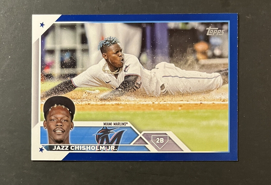 Jazz Chisolm Jr. 2023 Topps Series 1 Royal Blue Parallel #172