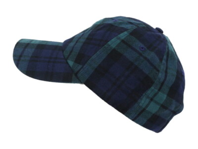 Polo Ralph Lauren Blackwatch Plaid Baseball Cap Hat with Pony