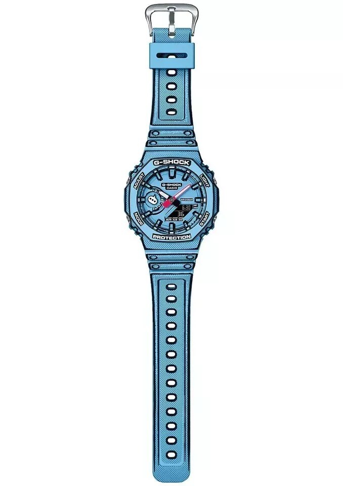 Casio G-SHOCK MANGA THEME GA-2100MNG-2AJR Men's Watch Octagon Blue
