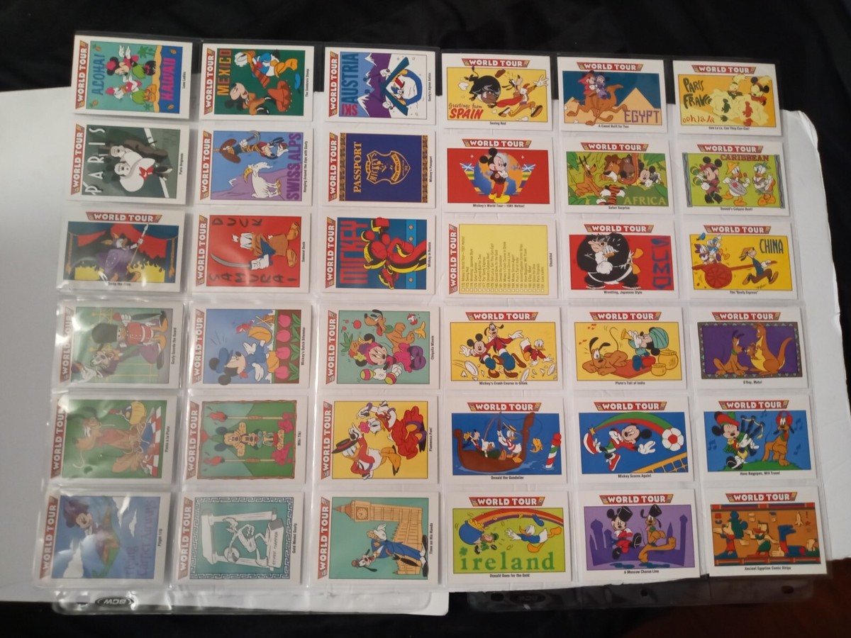 Vintage 1990's Impel Disney Mickey Mouse World Tour Cards | eBay