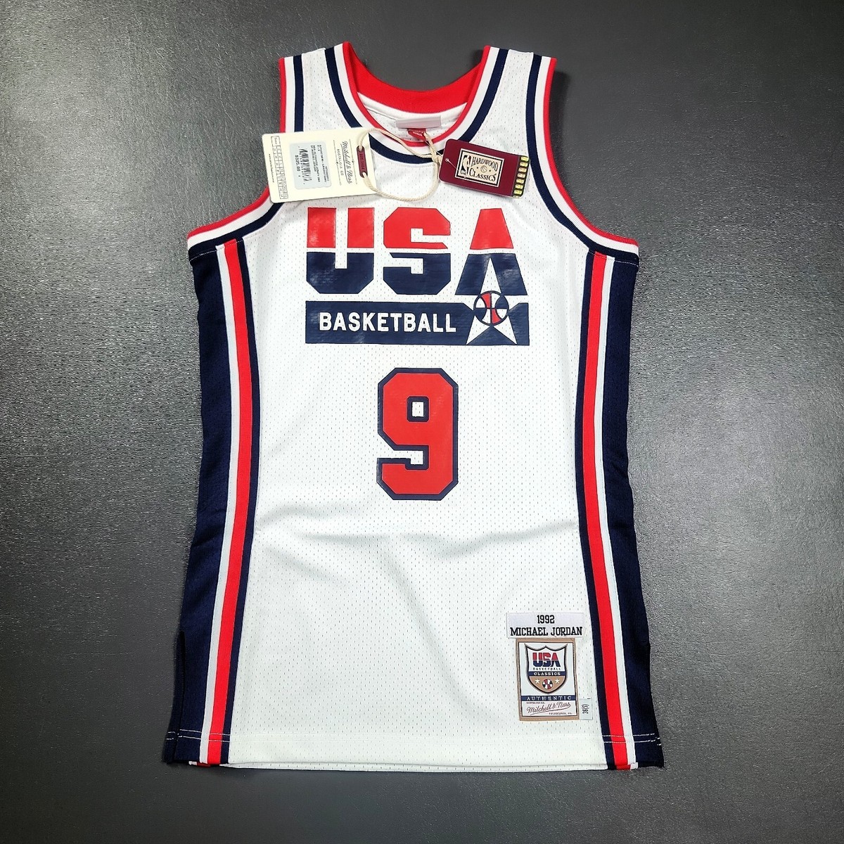 100% Authentic Michael Jordan Mitchell Ness 1992 Dream Team USA